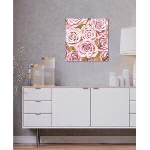 ICanvas "Pink Roses on Gold" by Kate Bennett Gallery-Wrapped Canvas Print - Mult